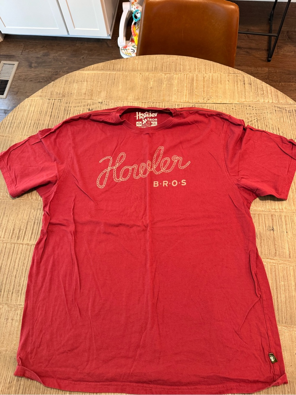 Howler Brothers Crimson Logo Crewneck Tee
